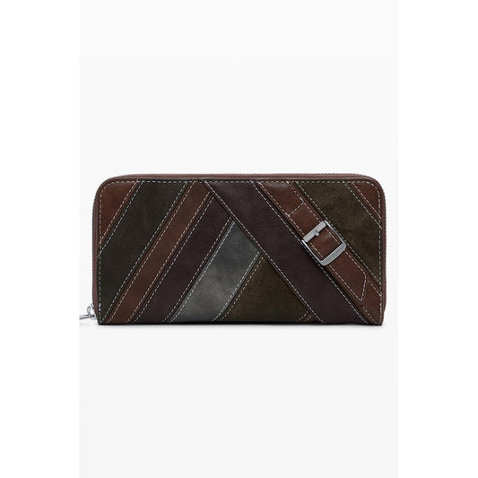 Brown Polyethylene Women Wallet