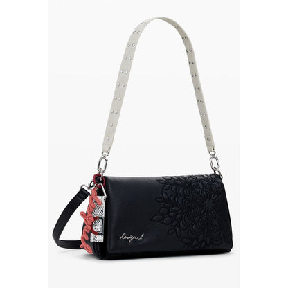 Black Polyethylene Women Handbag