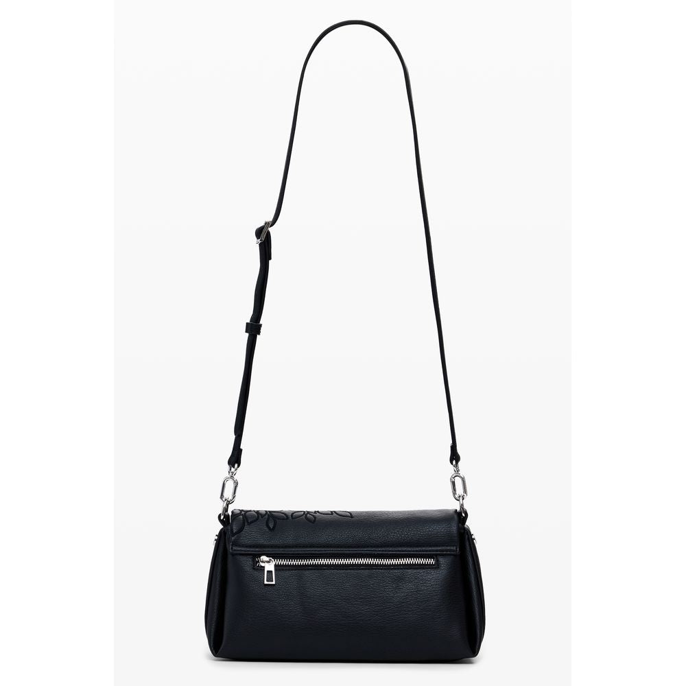 Black Polyethylene Women Handbag