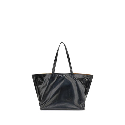 Black Leather Shoulder Bag