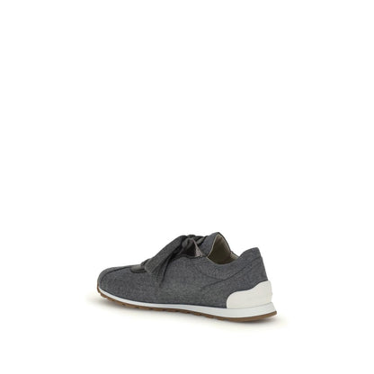 Virgin wool flannel Sneakers