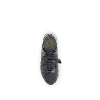 Virgin wool flannel Sneakers