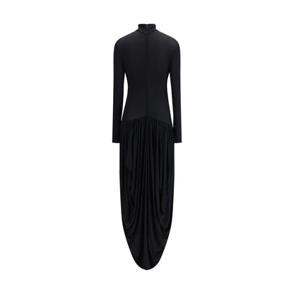 Black Viscose Casual Dress