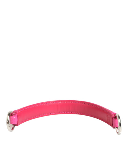 Pink Embellished Leather Bag Handle Women Shoulder Strap
