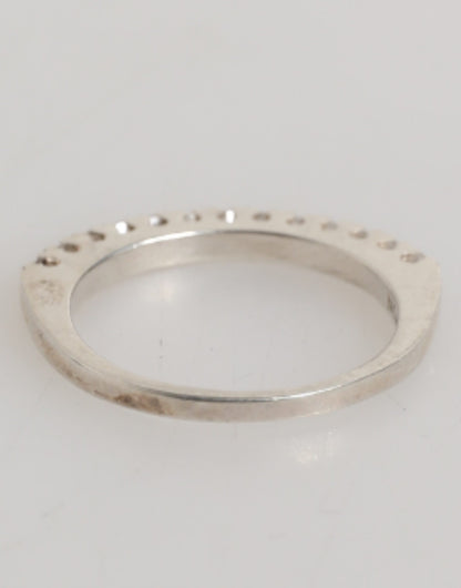 Sterling Silver 925 Band Pave CZ Crystal Eternity Ring