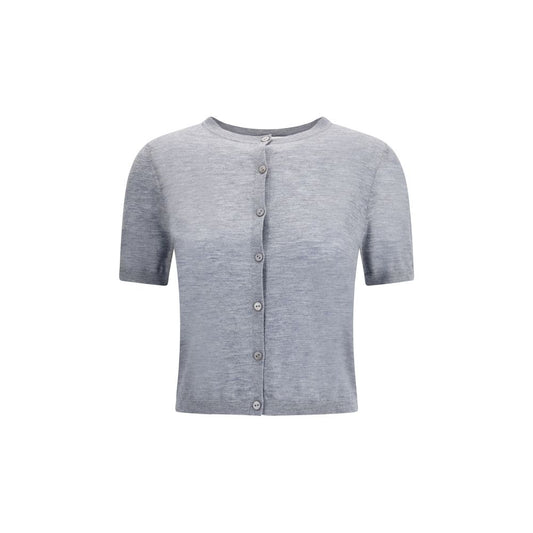 Gray Cashmere Cardigan