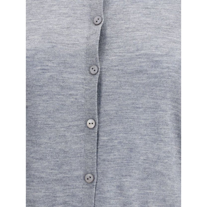 Gray Cashmere Cardigan