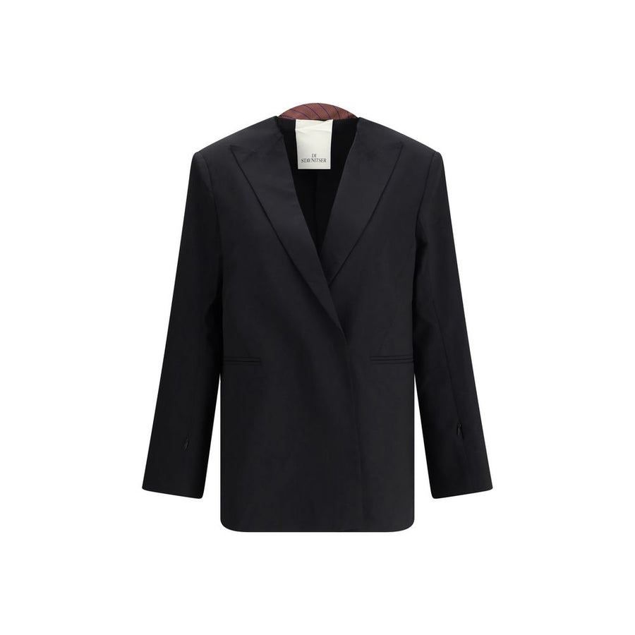 Black Polyester Blazer