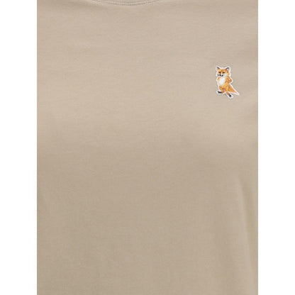 Beige Cotton T-Shirt