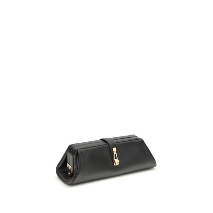 Black Calf Leather Bos Taurus Clutch Bag