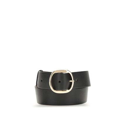 Black Leather Regular Belt
