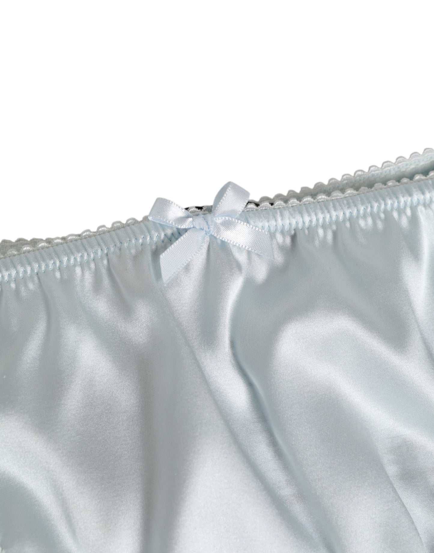 Gray Silk Satin Floral Lace Panty Brief Underwear