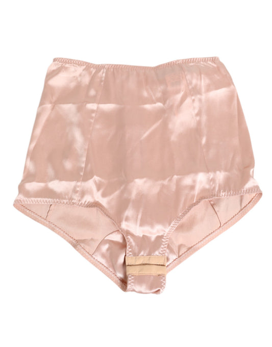 Pink Acetate High Waist Shorts Panty Underwear