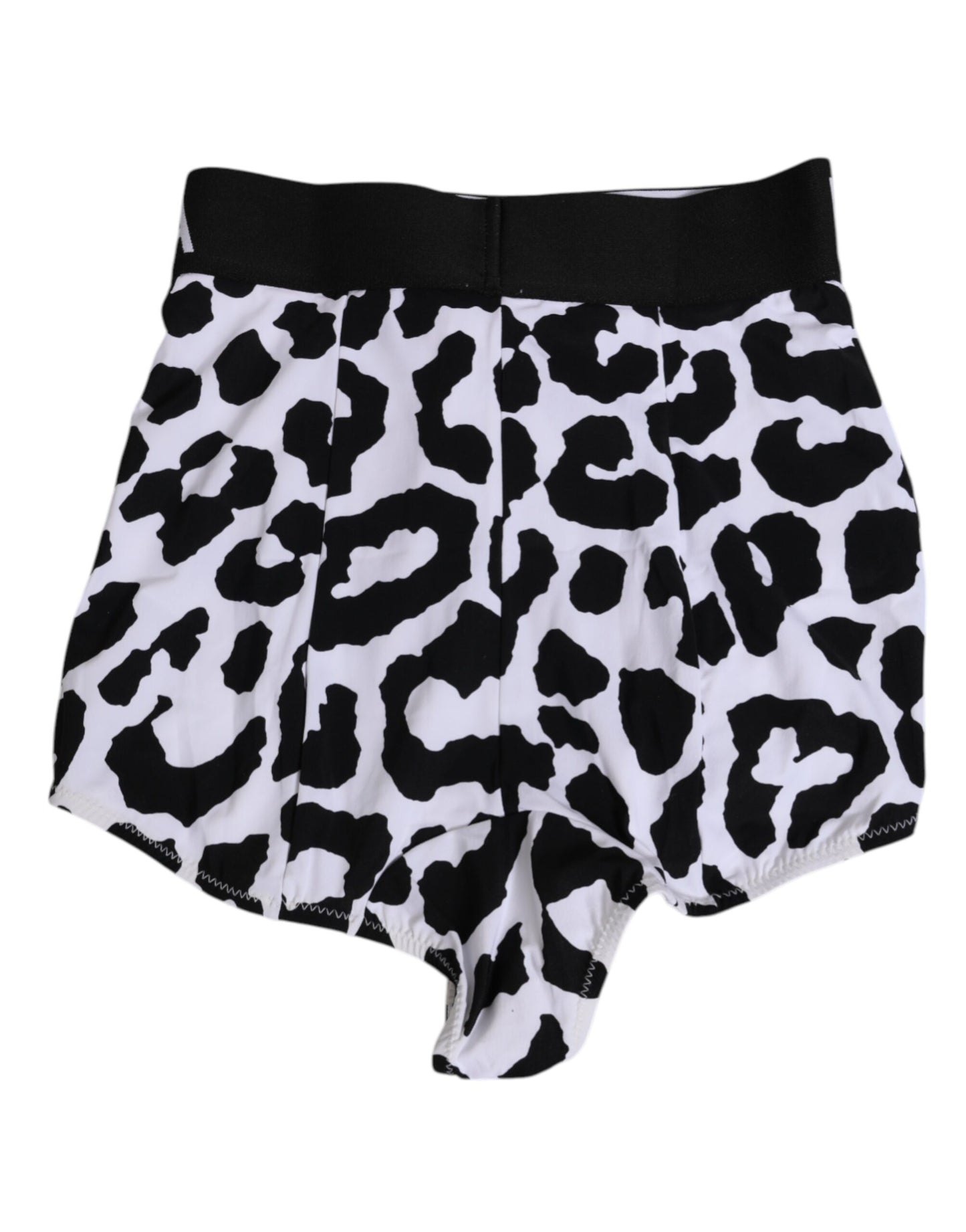 White Leopard Nylon High Waist Girdle Underwear