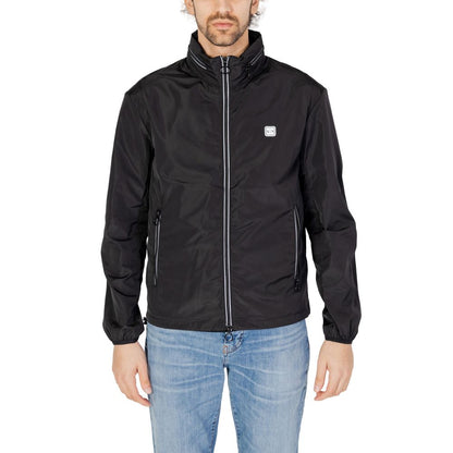 Black Polyester Shell Jacket