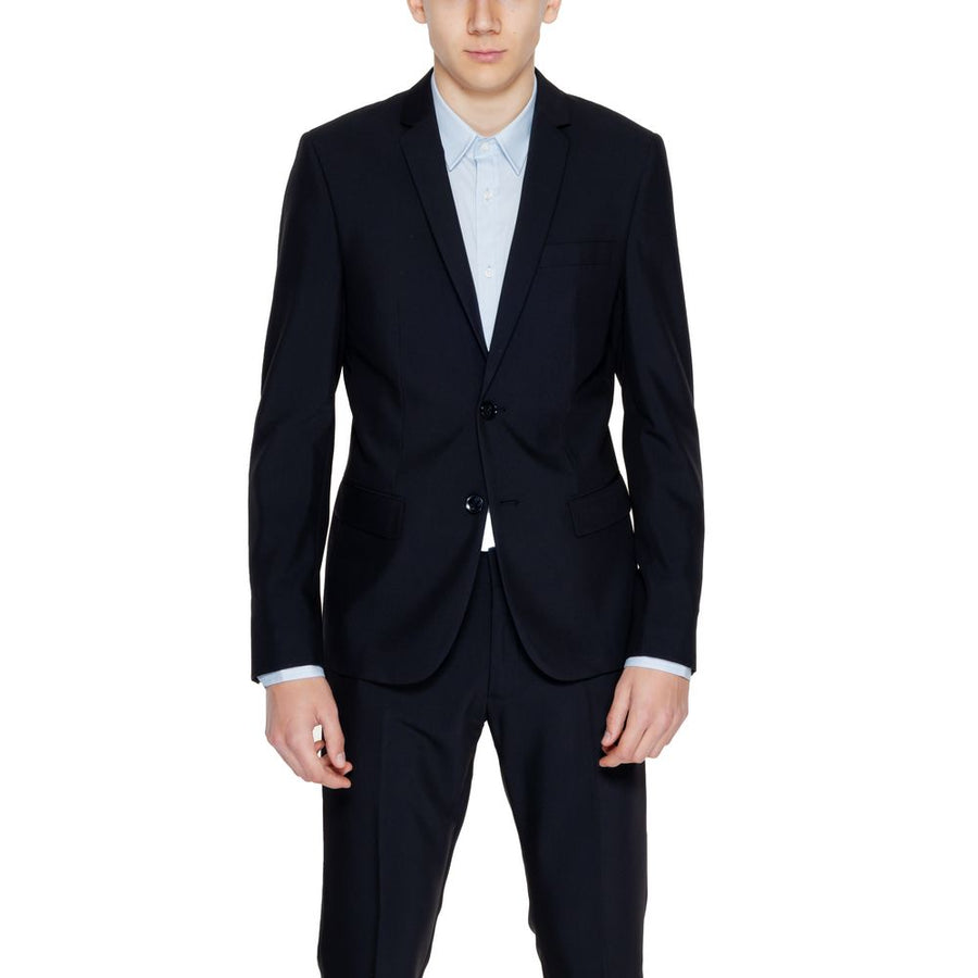 Black Polyester Blazer