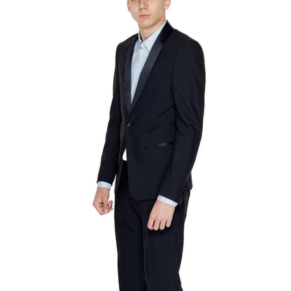 Black Polyester Blazer