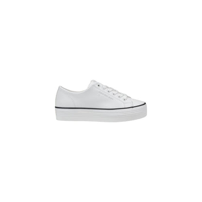 Black And White Leather Platform Sneakers