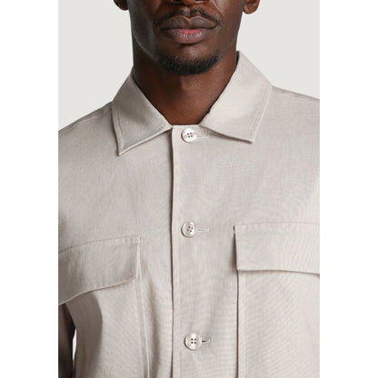 Beige Lyocell Coat
