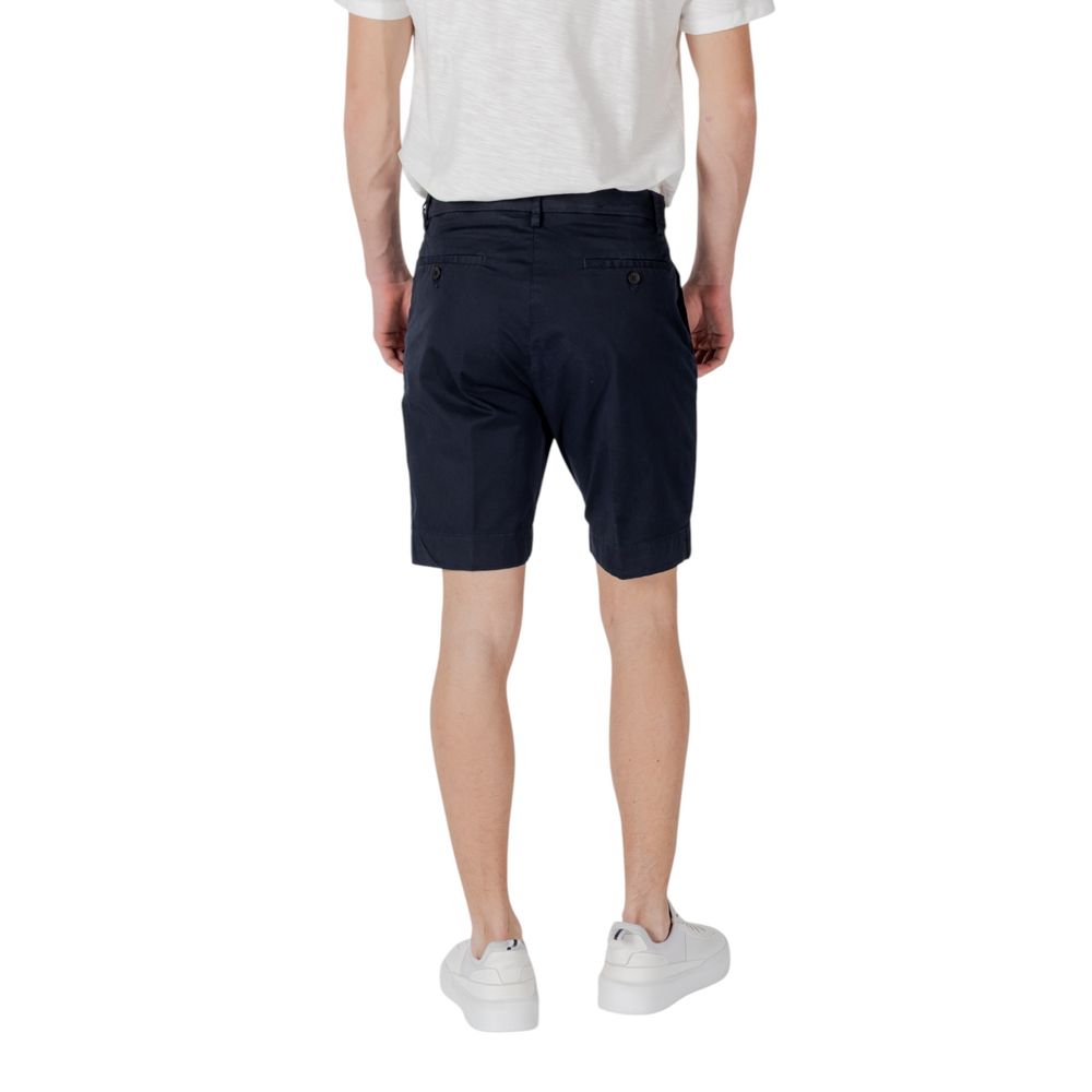 Blue Cotton Bermuda Shorts