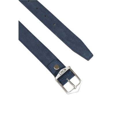 Blue Leather Regular Belt