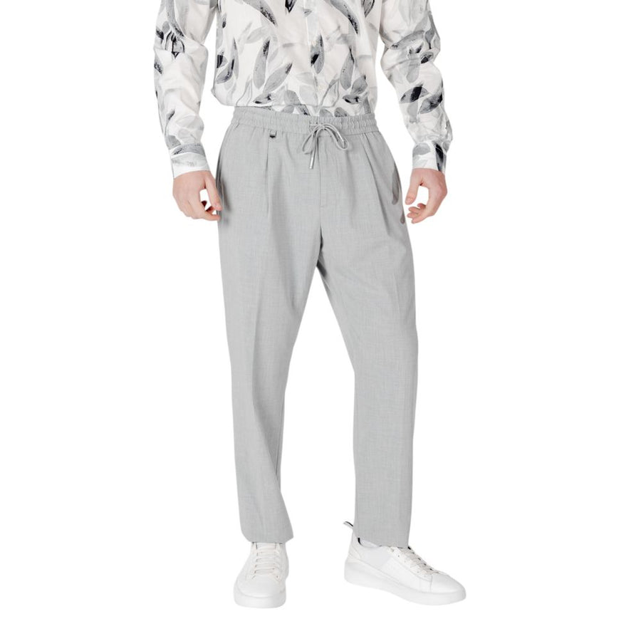 Gray Polyester Pant