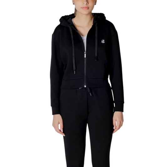 Black Cotton Hoodie