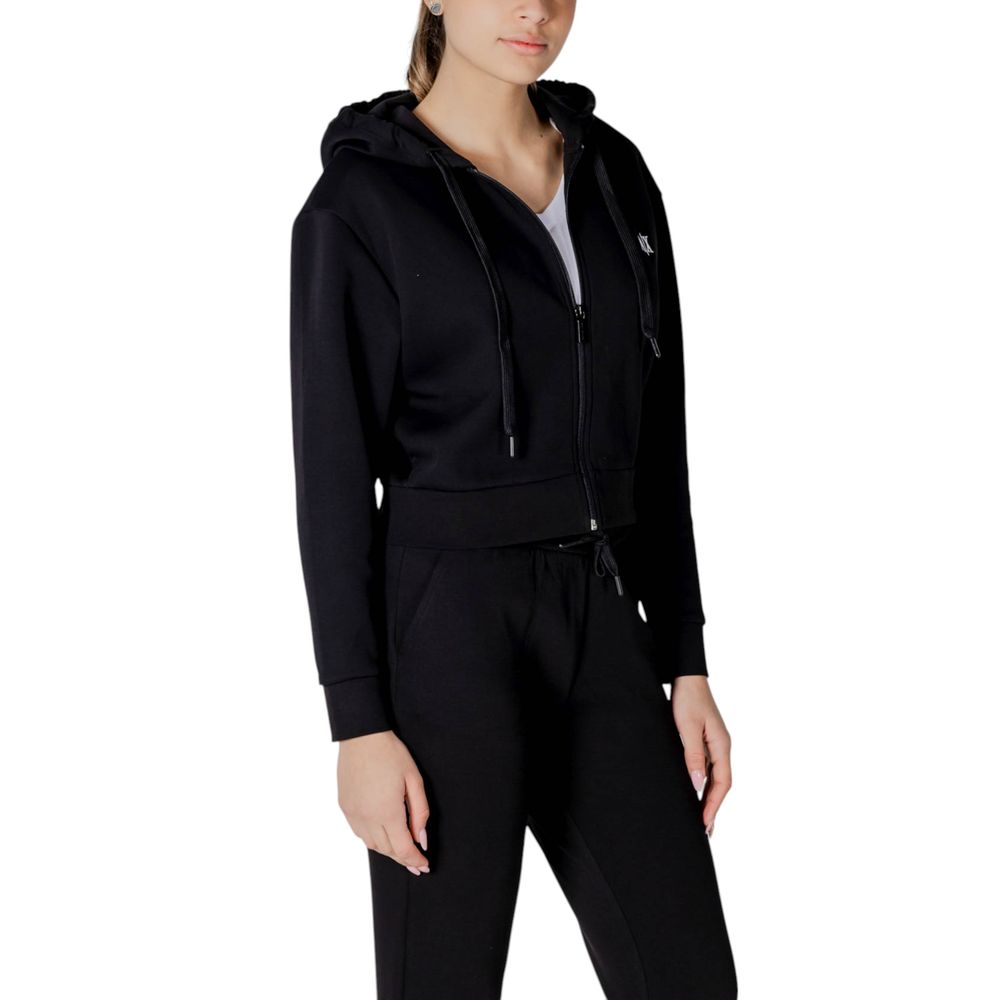 Black Cotton Hoodie