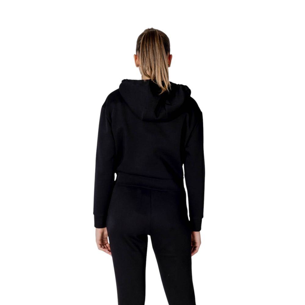 Black Cotton Hoodie