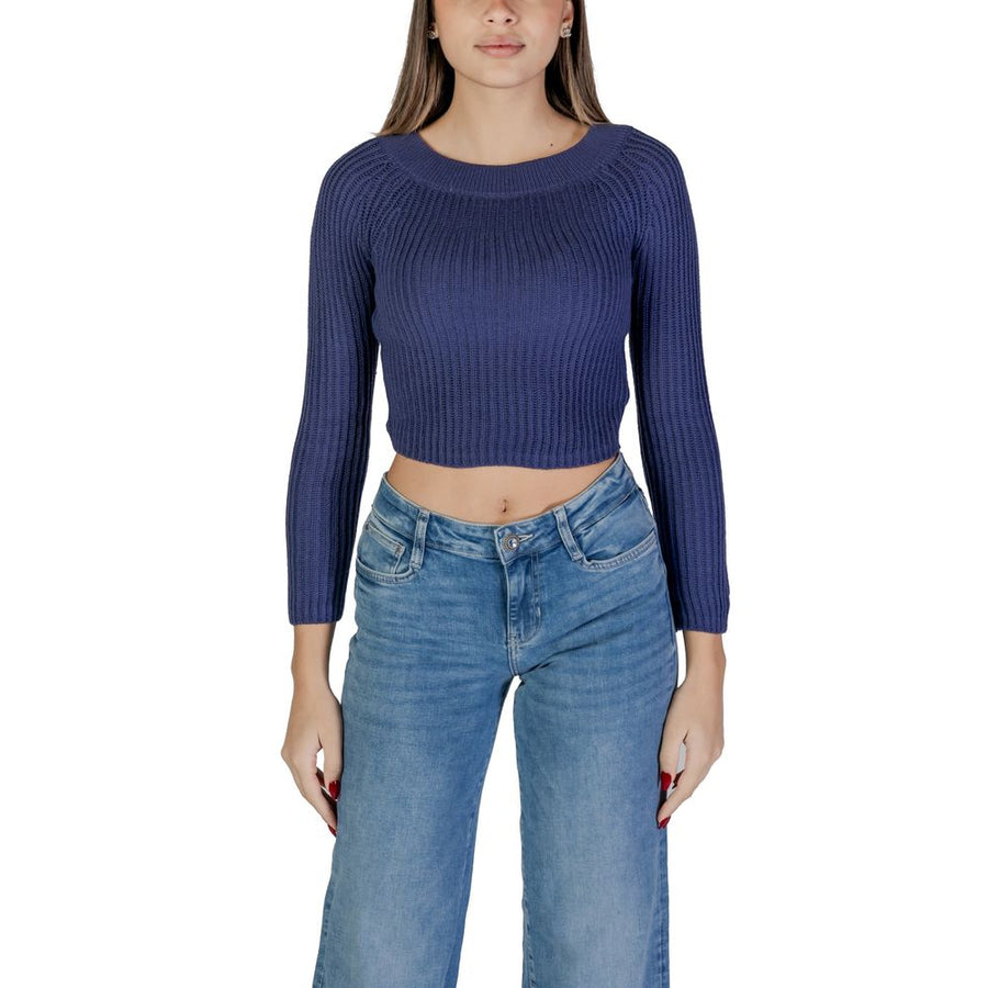 Light Blue Marabou Sweatshirt