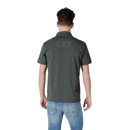 Green Cotton Polo Shirt