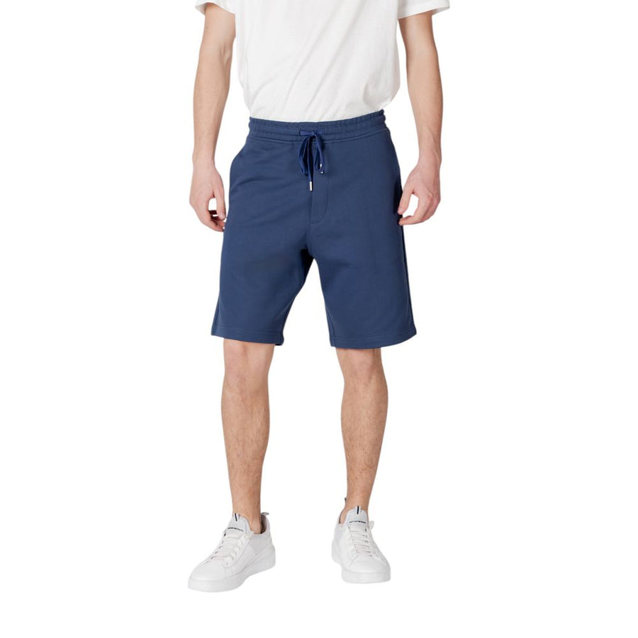 Blue Cotton Bermuda
