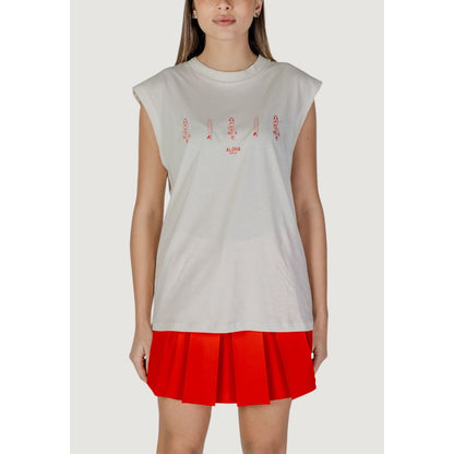 Cream Cotton Tank Top