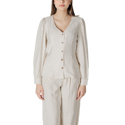 Beige Viscose Top