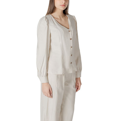 Beige Viscose Top