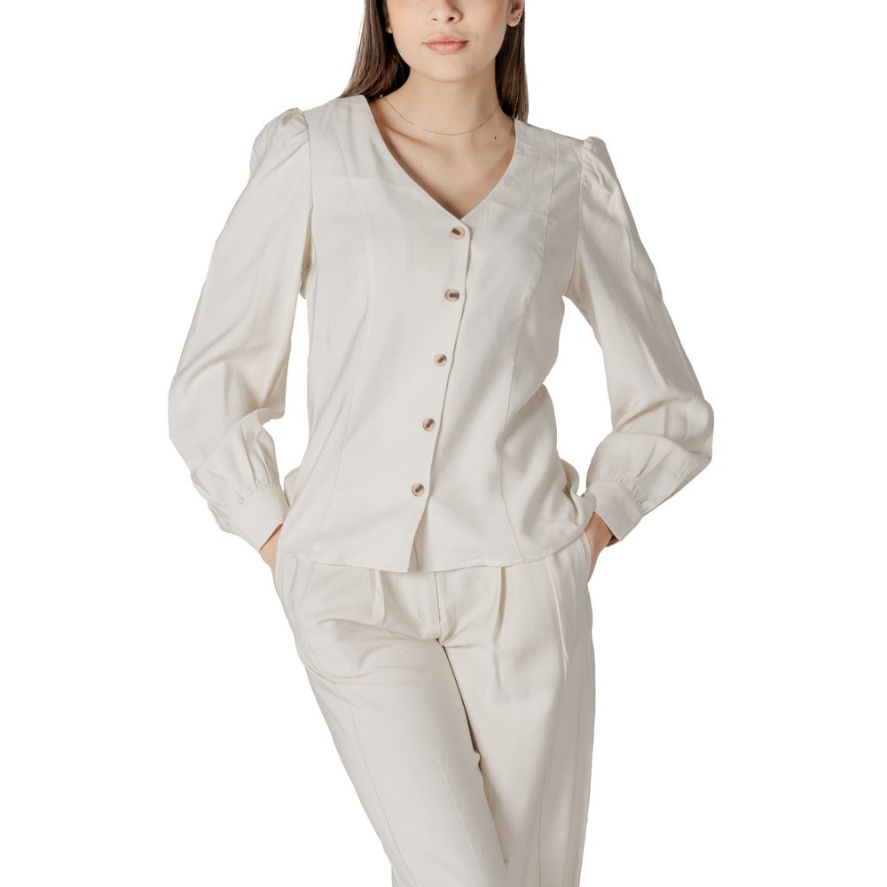 Beige Viscose Top