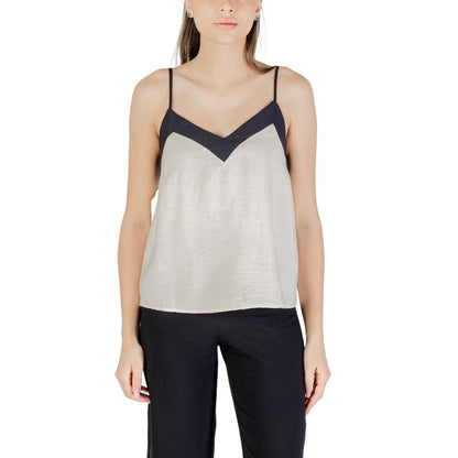 Beige Nylon Top
