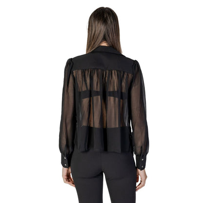 Black Polyester Blouse
