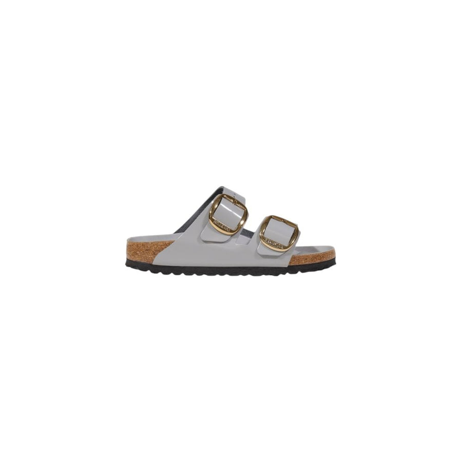 Gray Leather Slipper