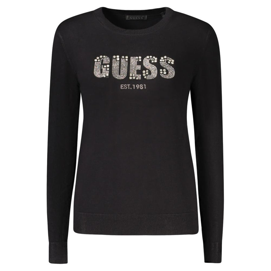 Black Viscose Women Sweater