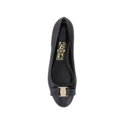 Black Calfskin Ballet Flats