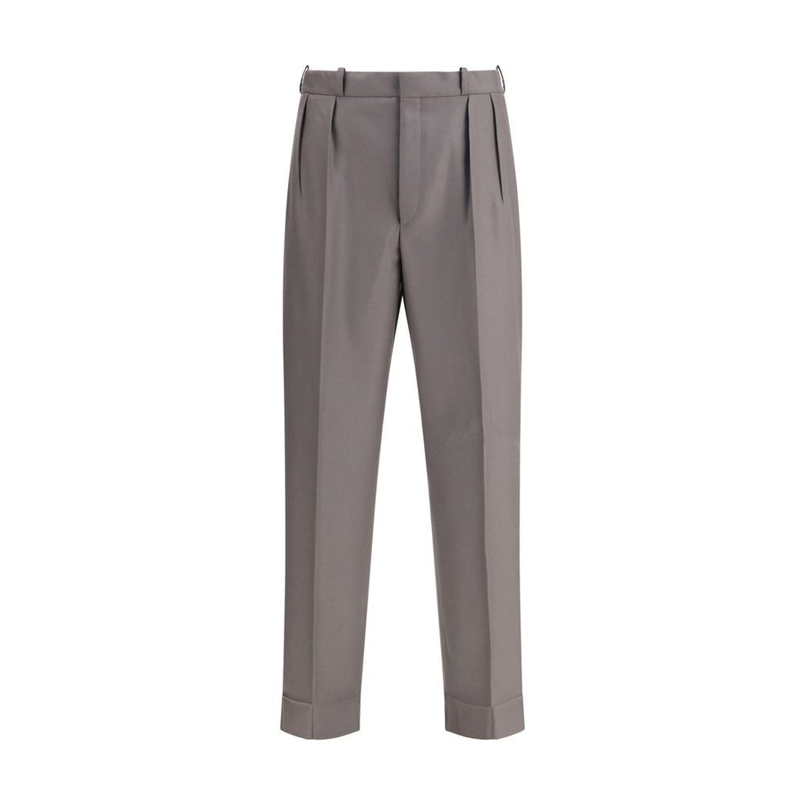 Green Wool Trousers