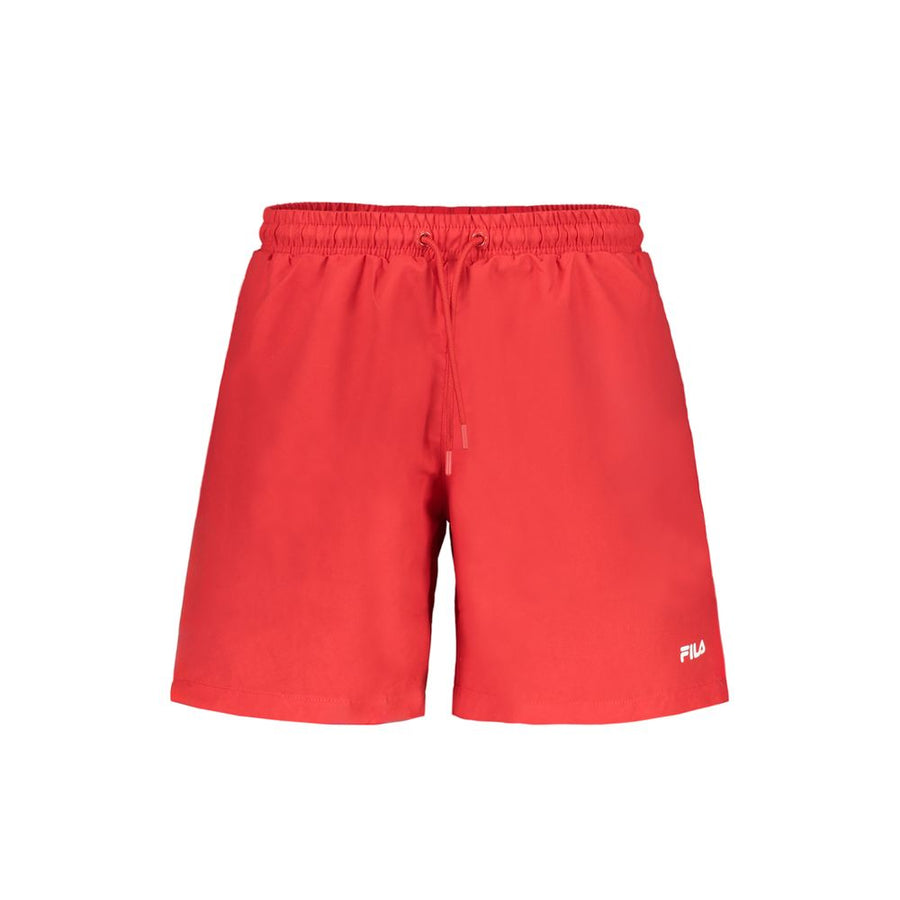 Red Polyester Swimwear
