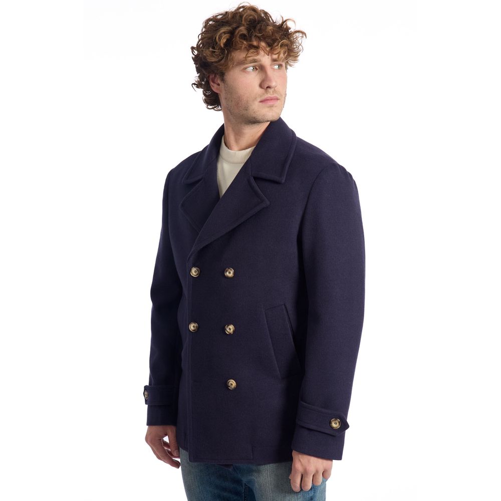 Blue Wool Coat