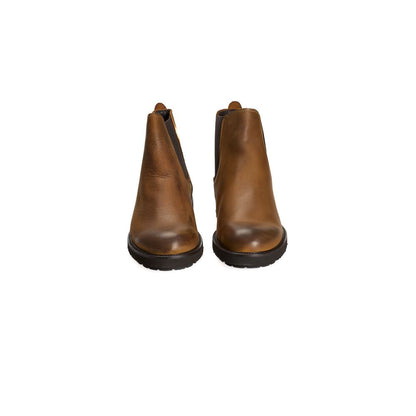 Brown Calfskin Men Boot