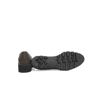 Brown Cowhide Women's Loafer