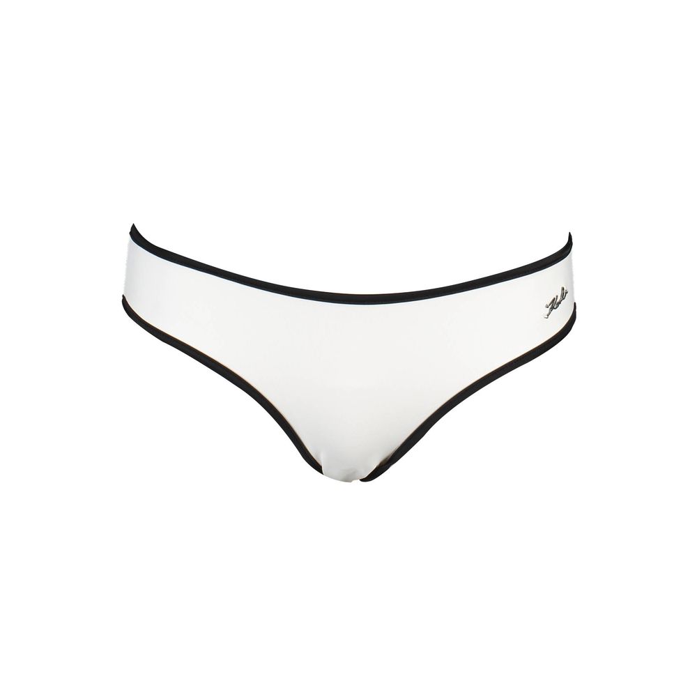 White Elastane Swimwear