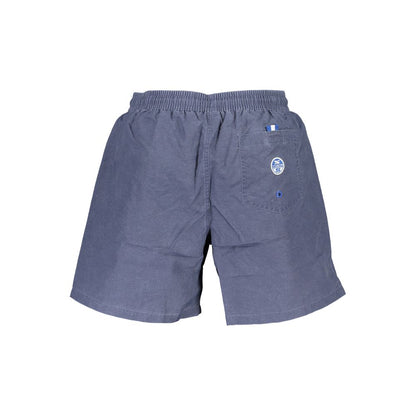 Blue Polyester Swimwear