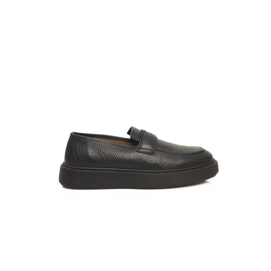 Blue Cowhide Men Loafer
