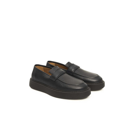 Blue Cowhide Men Loafer
